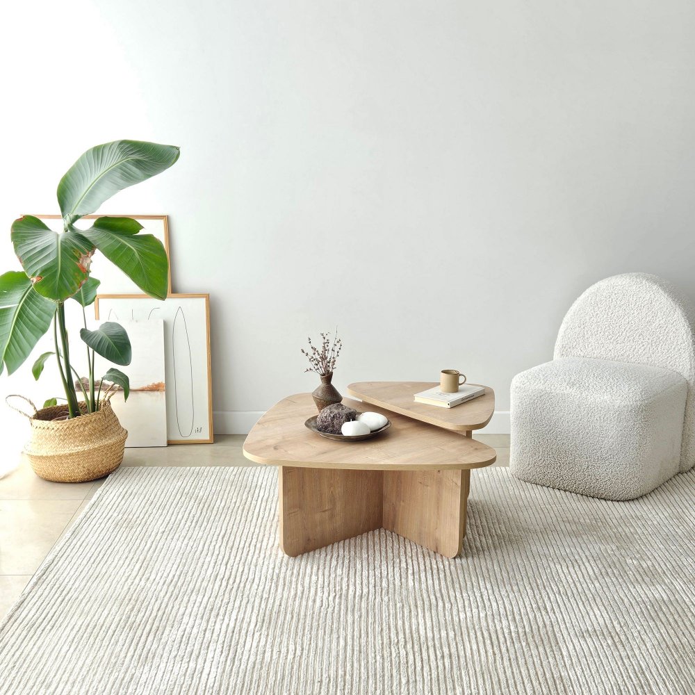 Sada konferenčních stolků Ballare Set - Sapphire Oak (obrázek 6)