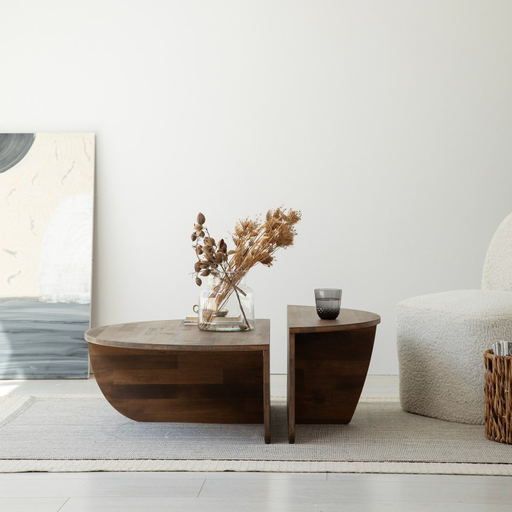 Sada konferenčních stolků Podium Wood - Walnut (obrázek 7)