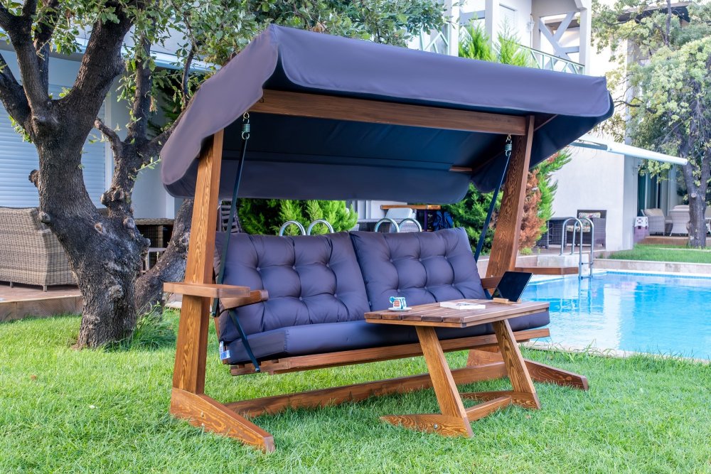Garden Triple Swing Chair Viva 2400 - Anthracite (obrázek 13)