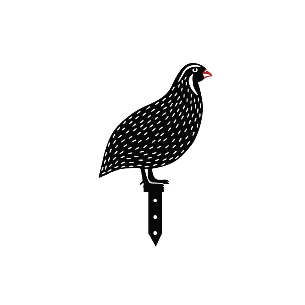 Sada dekorativních kovových doplňků na zahradu Quails (obrázek 6)