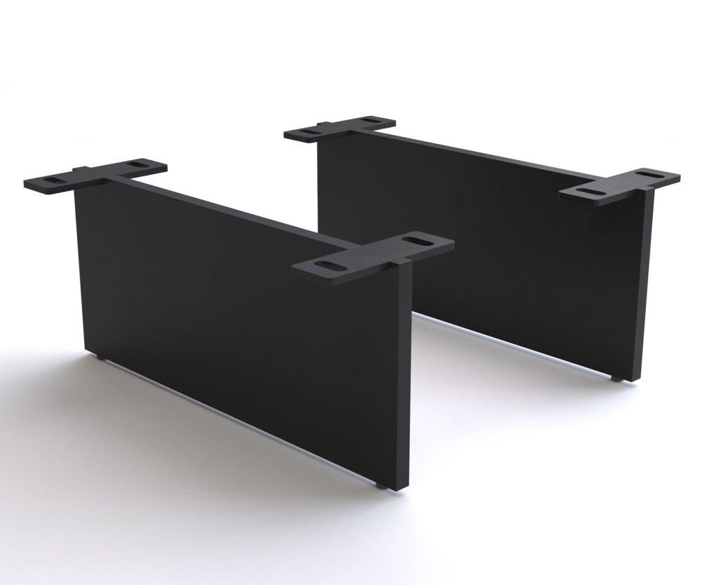 Podstava podstava v závesnom dizajne 15 cm kov čierna pre skrine hĺbky