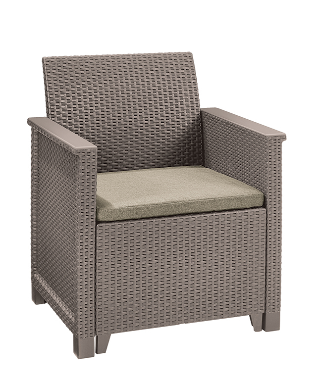 EMMA 2 seaters sofa set - Allibert Cappuccino Obrázek