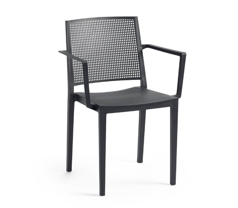 E-shop Jídelní židle GRID ARMCHAIR Antracit,Jídelní židle GRID ARMCHAIR Antracit