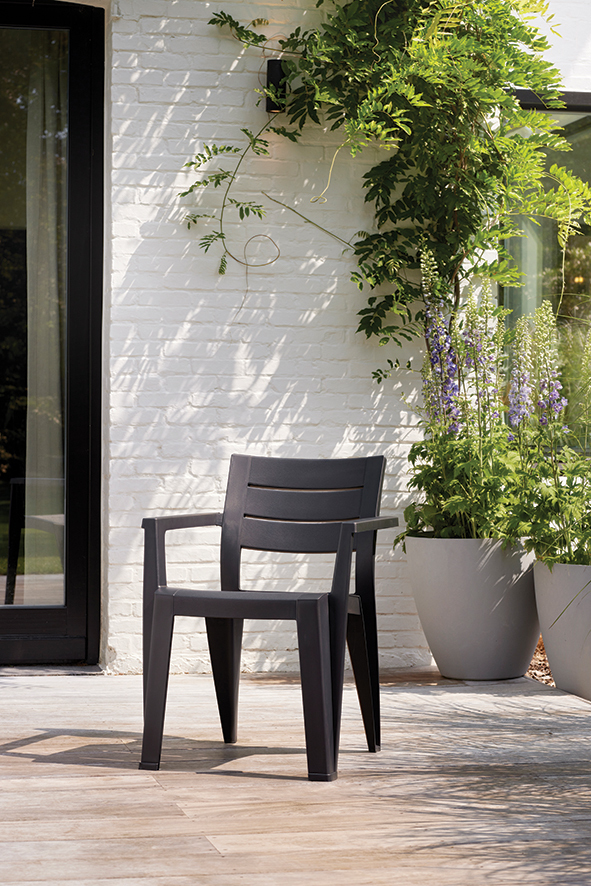 Zahradní křeslo JULIE Keter Grafit Obrázek