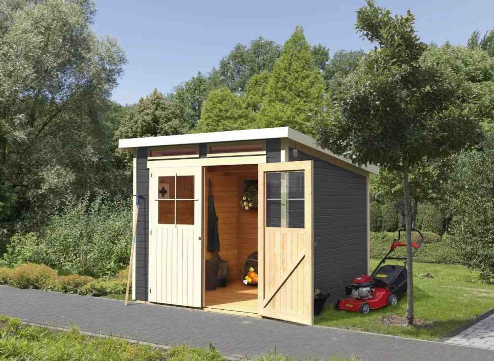 Drevený záhradný domček GLUCKSBURG 4 Lanitplast
