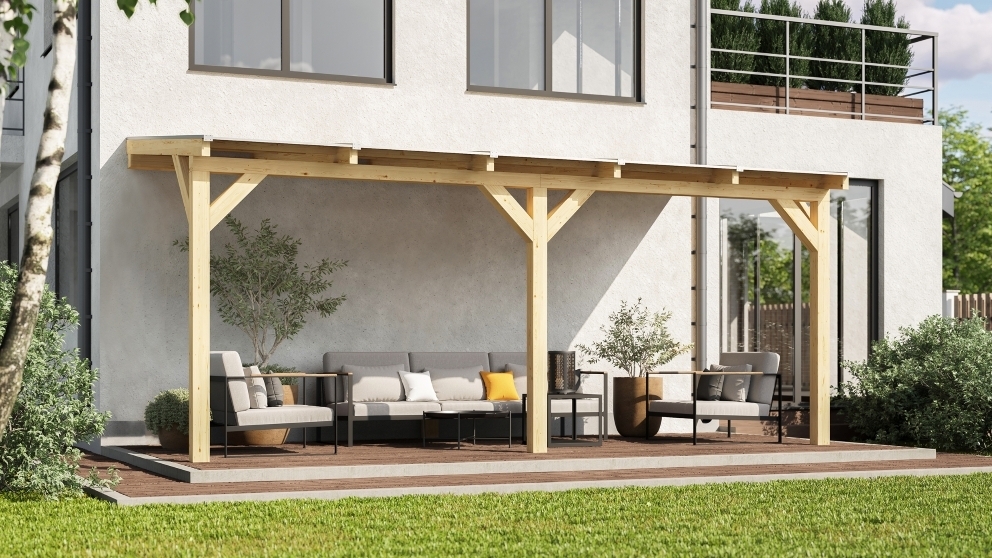 Drevená záhradná pergola 672 Weka