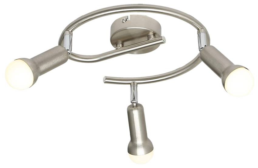 Špirálová stropná lampa 3X40W E14 saténový nikel ARC