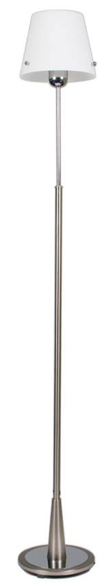 Stojaca lampa s bielym tienidlom 60W E27 Tango