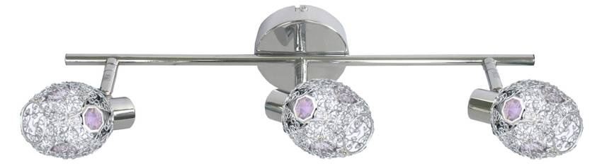 Stropné svietidlo Candlellux Golden 3X40W G9 chrómovo-fialové