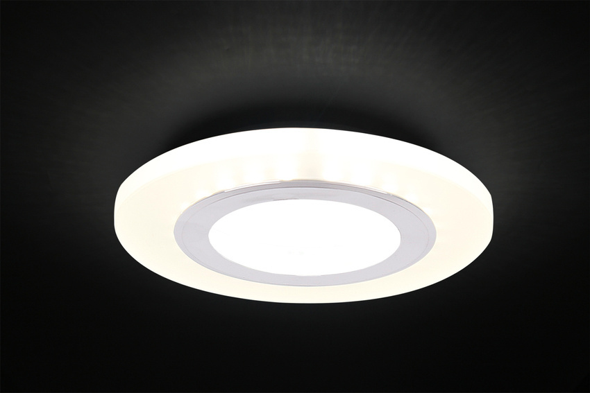 Strieborné matné stropné svietidlo 2x5W LED 4000K SSP-27