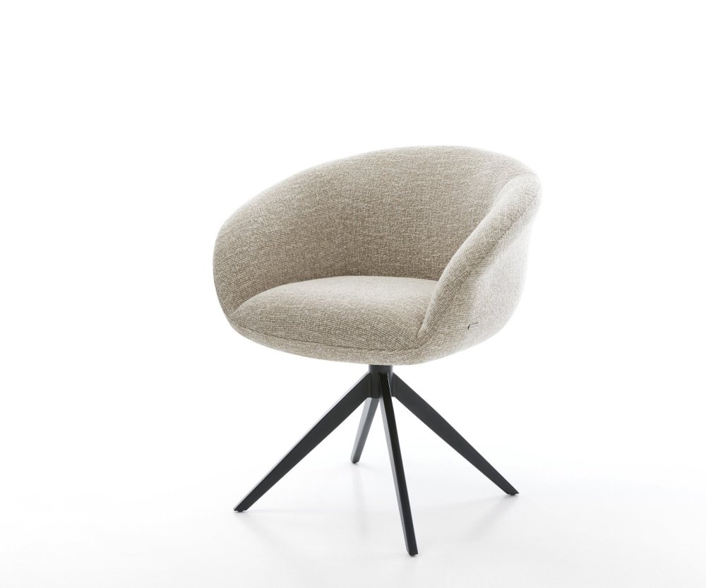 Jedálenská stolička Vinka-Flex s opierkami tkanina mäkká béžová