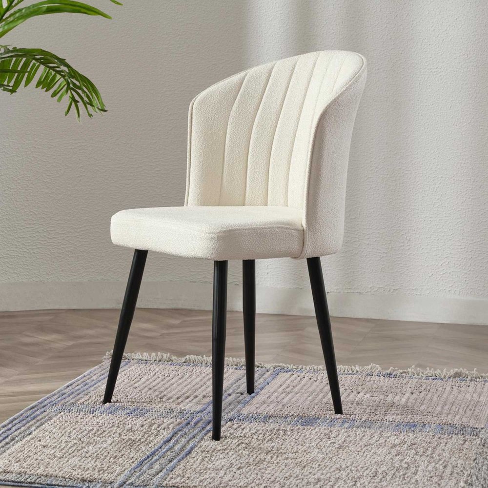 Súprava stoličiek (2 kusy) Rubi - Cream, Black