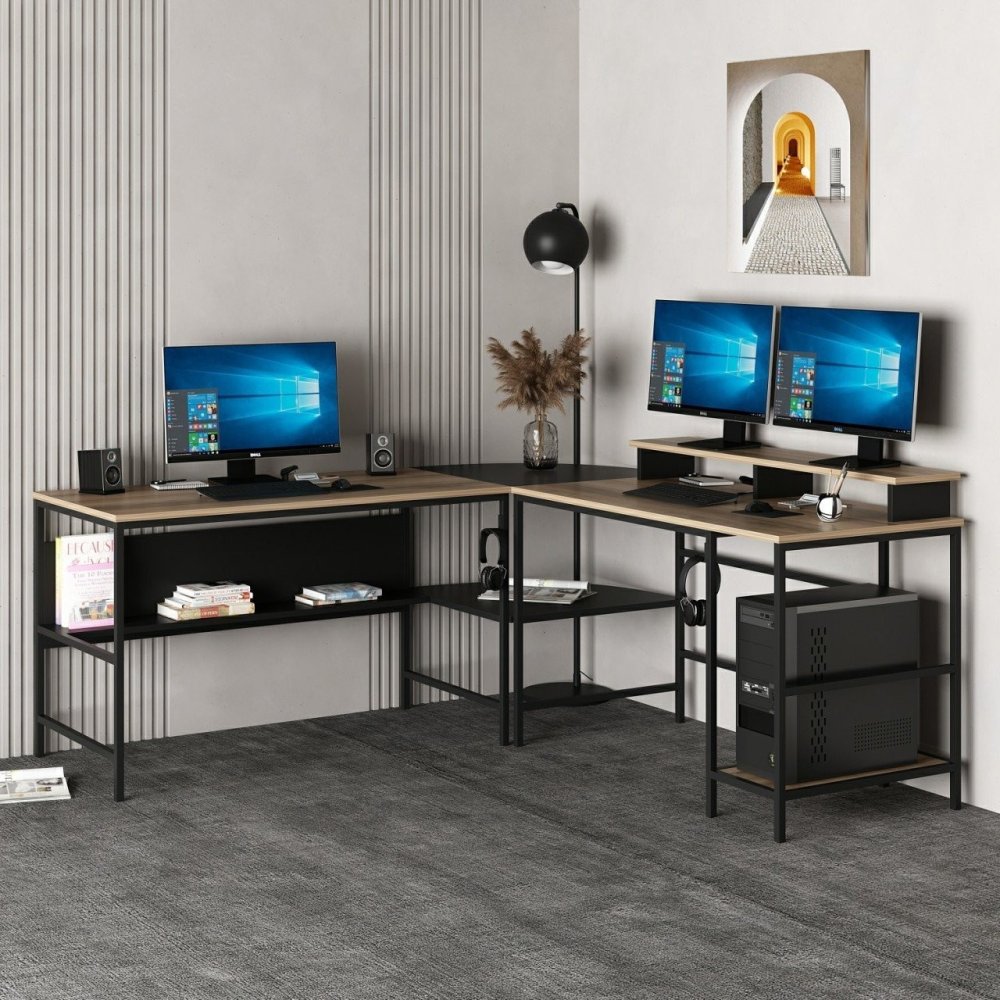 Psací stůl Greta L Matte - Black (obrázek 7)