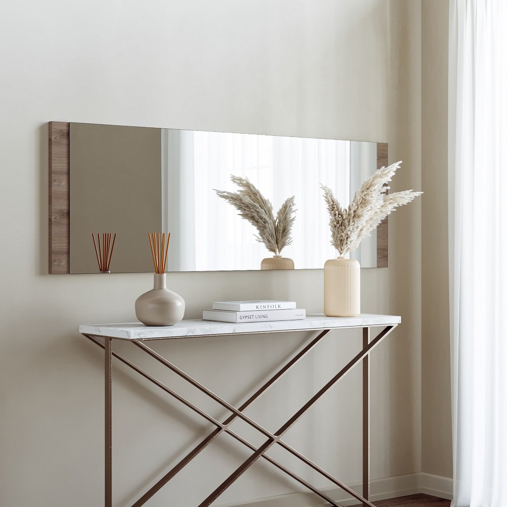 Zrkadlo Boy Aynası Dekoratif Basic Ceviz 40x120