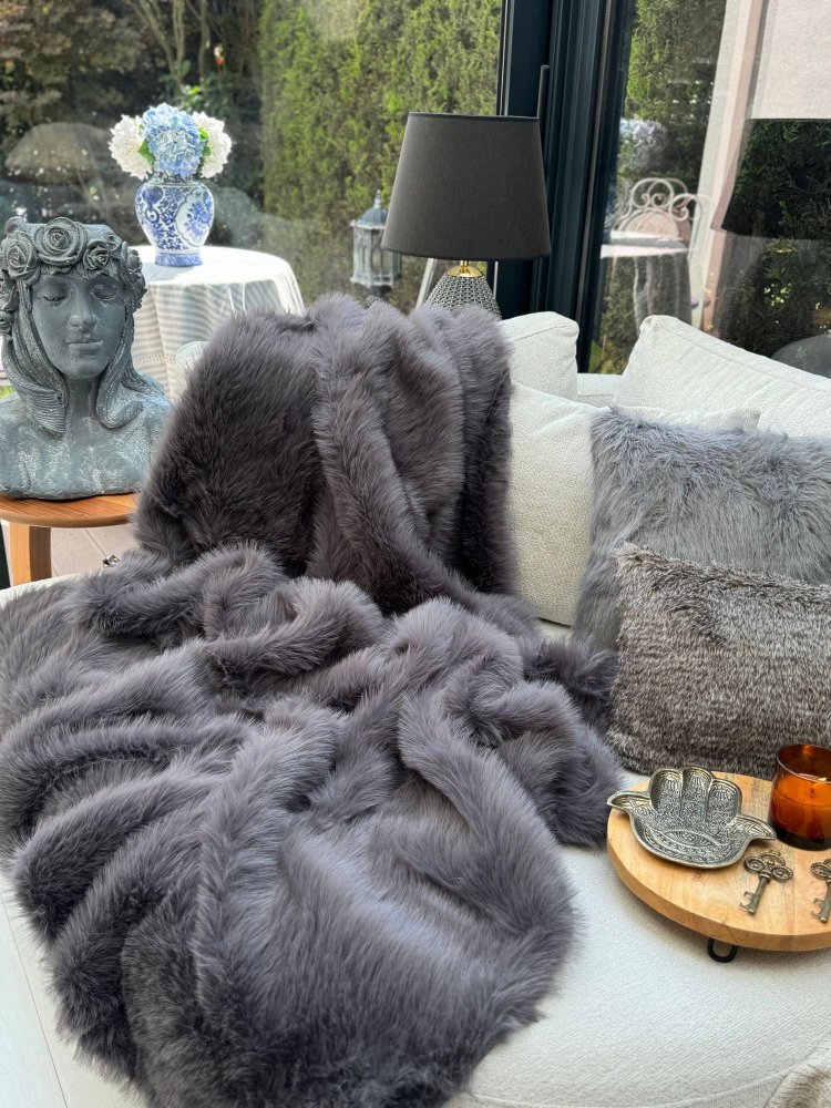 Prehoz na pohovku Lolita 200x75 - Anthracite