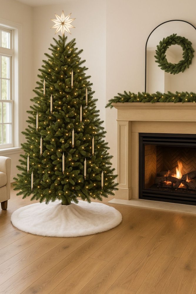 Christmas Tree Rug Yilbasi - Off White 6