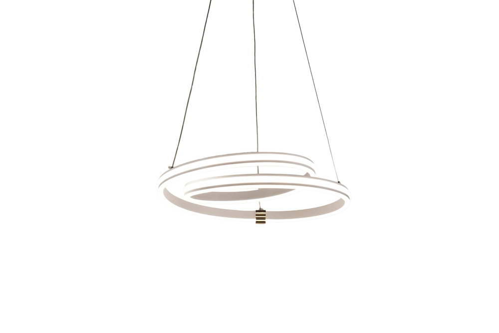 SANTA lampa wisząca złoty 32W LED 3000, 4000, 6500K maskownica biały