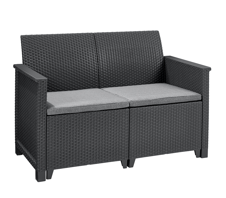 EMMA 2 seaters sofa set - Allibert Cappuccino Obrázek
