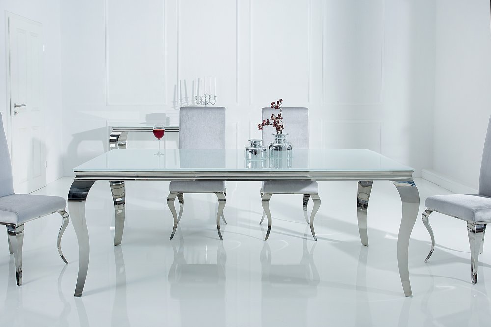 Jídelní stůl ZETHOS 180 cm Dekorhome Bílá
