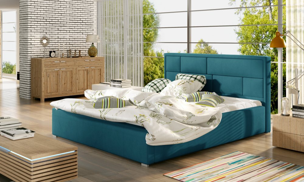 Latinčina 160x200 + Kovový rám / plynový výťah / kontajner