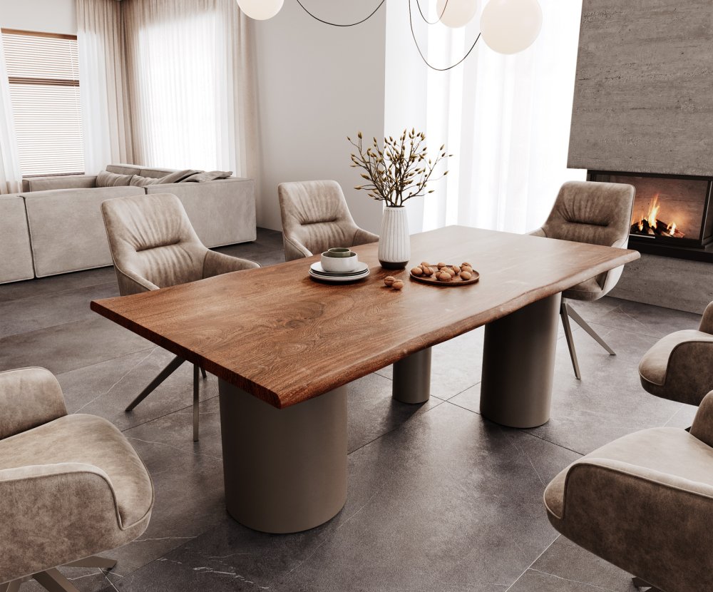 Jídelní stůl Edge 200x100 Akácie hnědá Troa Povrchová úprava