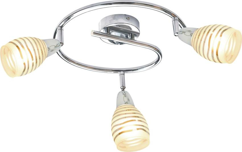Stropná lampa Jubilat špirálová e14 LED chróm