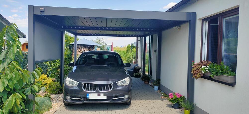 Zástěna 3 m pro bioklimatickou pergolu Rojaplast Obrázek