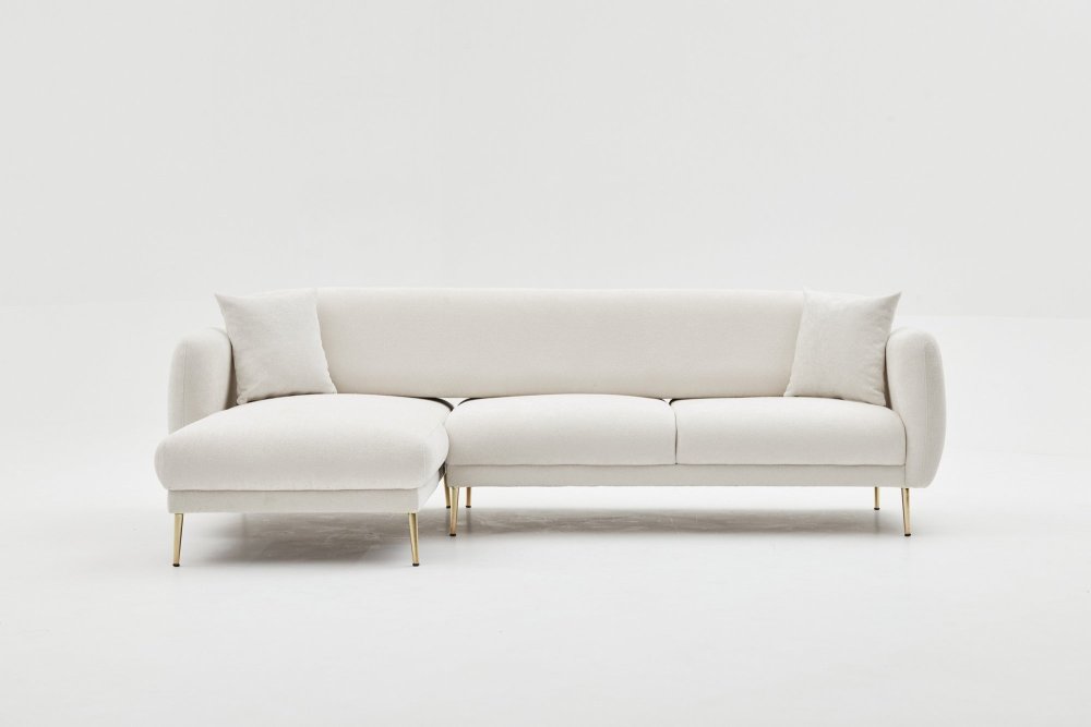 Rohová rozkládací pohovka Simena Left - Cream (obrázek 3)