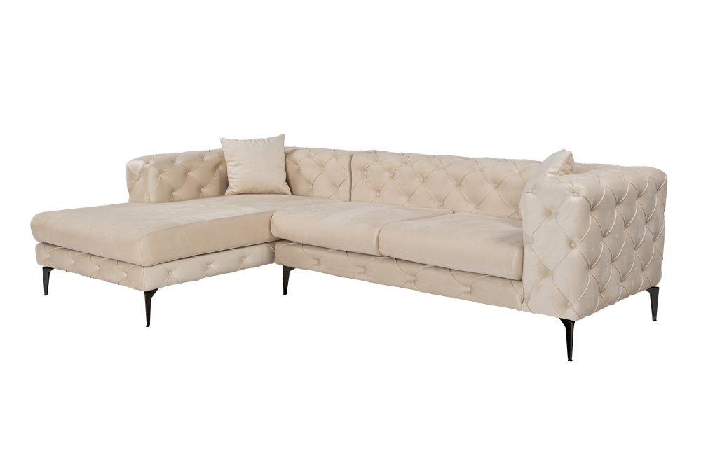 Rohová sedací souprava Como Eco Left - Beige, Black (obrázek 14)