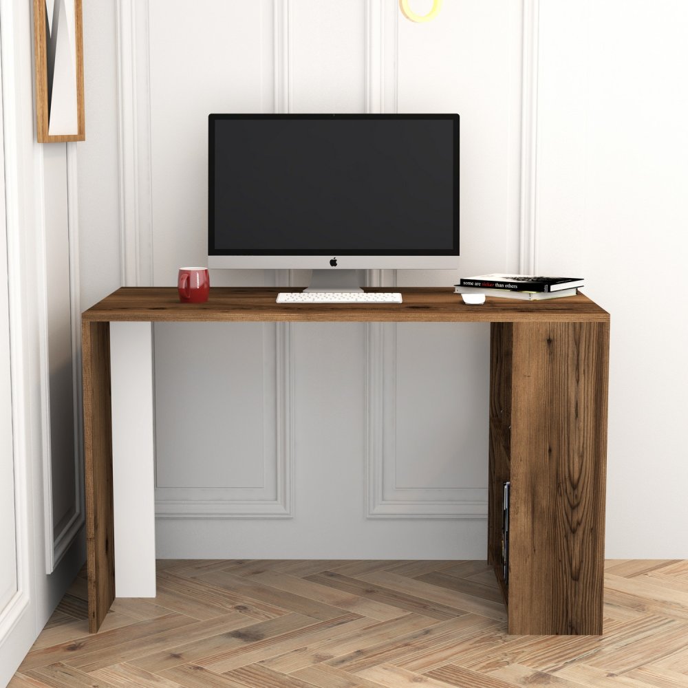 Psací stůl Lima - Walnut, White (obrázek 6)