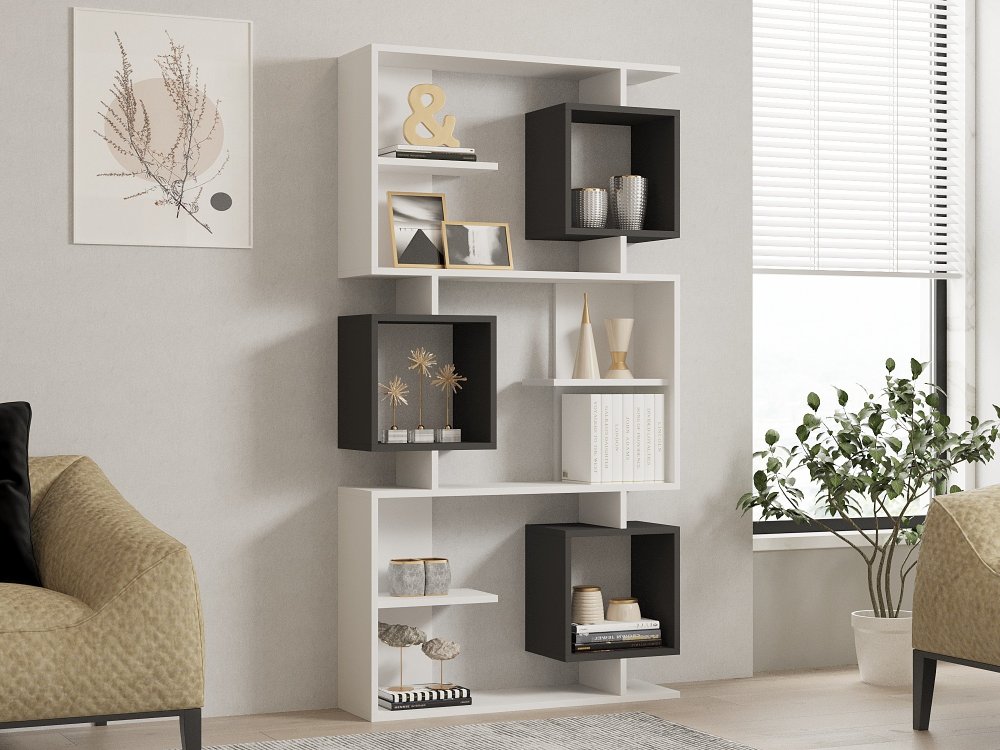 Knižnica Icardi - White, Anthracite