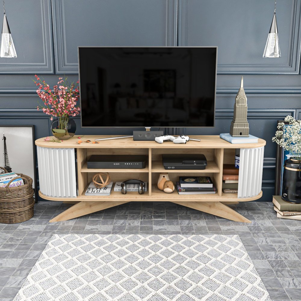TV stolek Stor - Sapphire, White (obrázek 7)