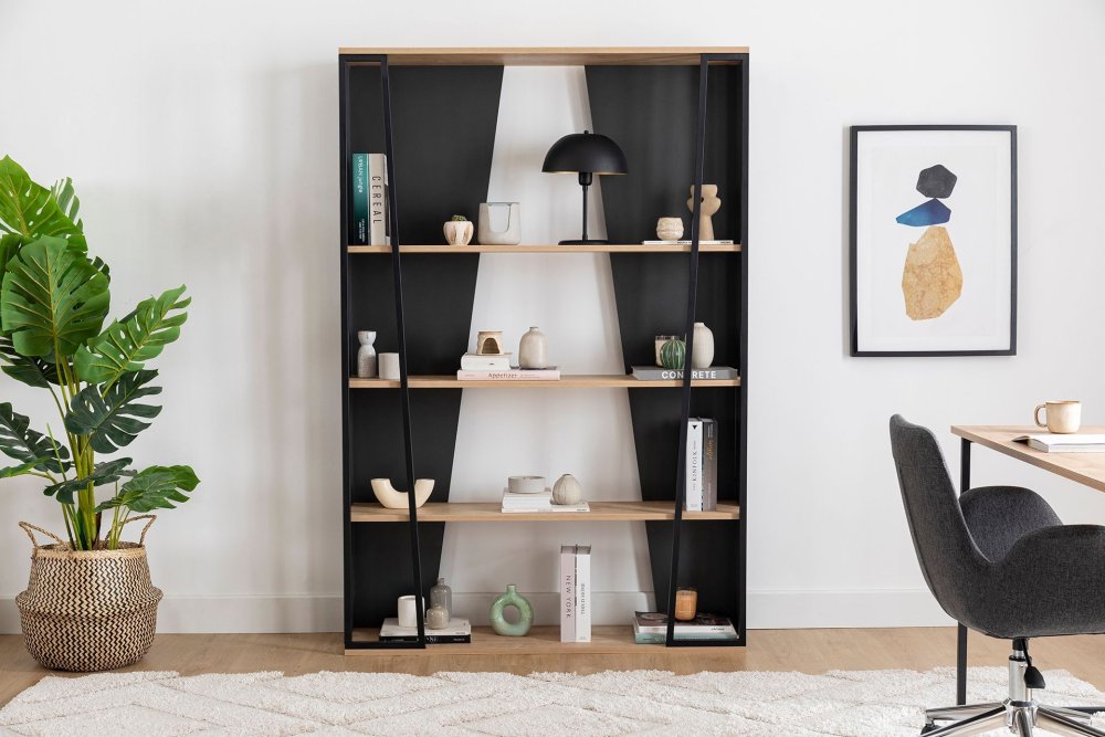 Knihovna Lissa Bookshelf - Black (obrázek 6)