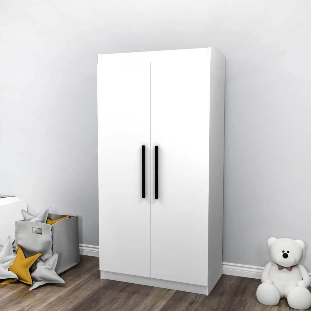 Šatníková skriňa Akser - White