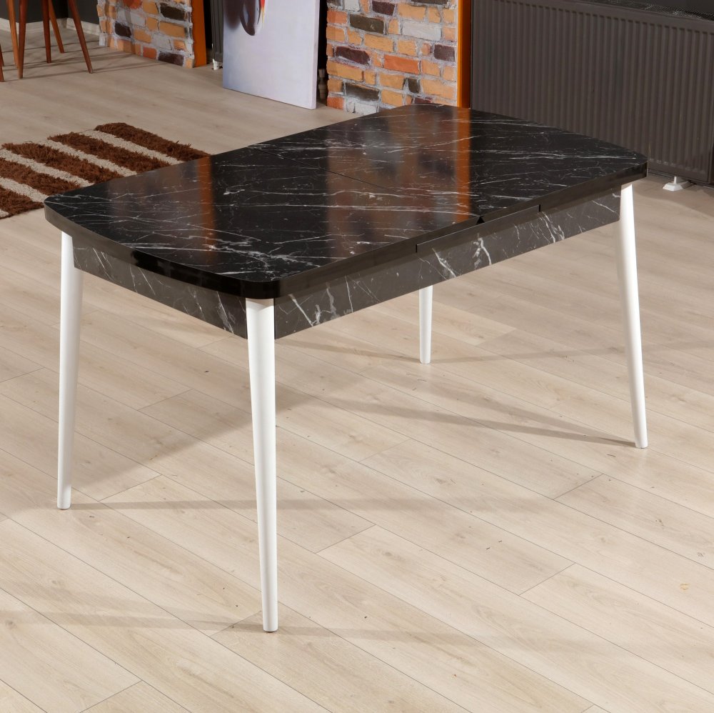 Extendable Dining Table Bendir - White