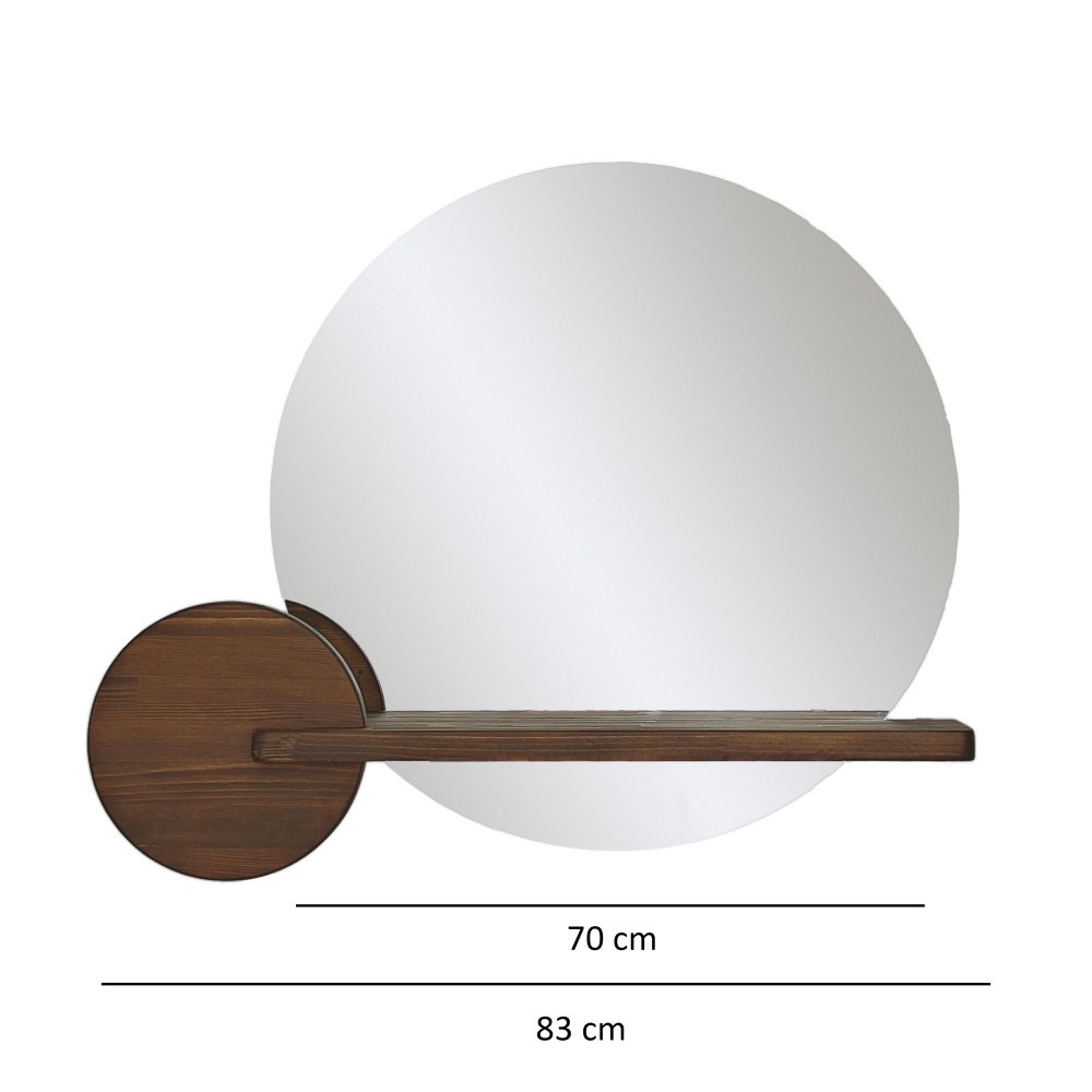 Zrcadlo Points - Walnut (obrázek 3)