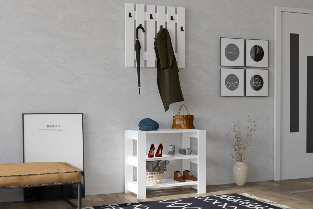 Predsieňová stena Friends - White