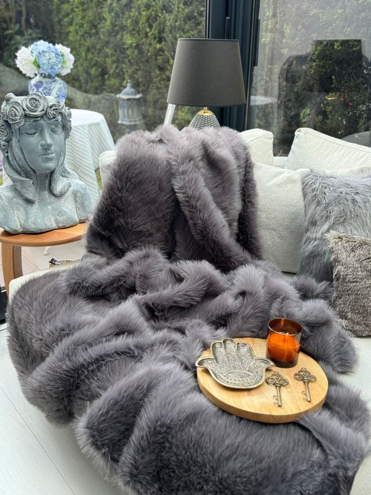 Přehoz na pohovku Lolita 200x75 - Anthracite (obrázek 6)