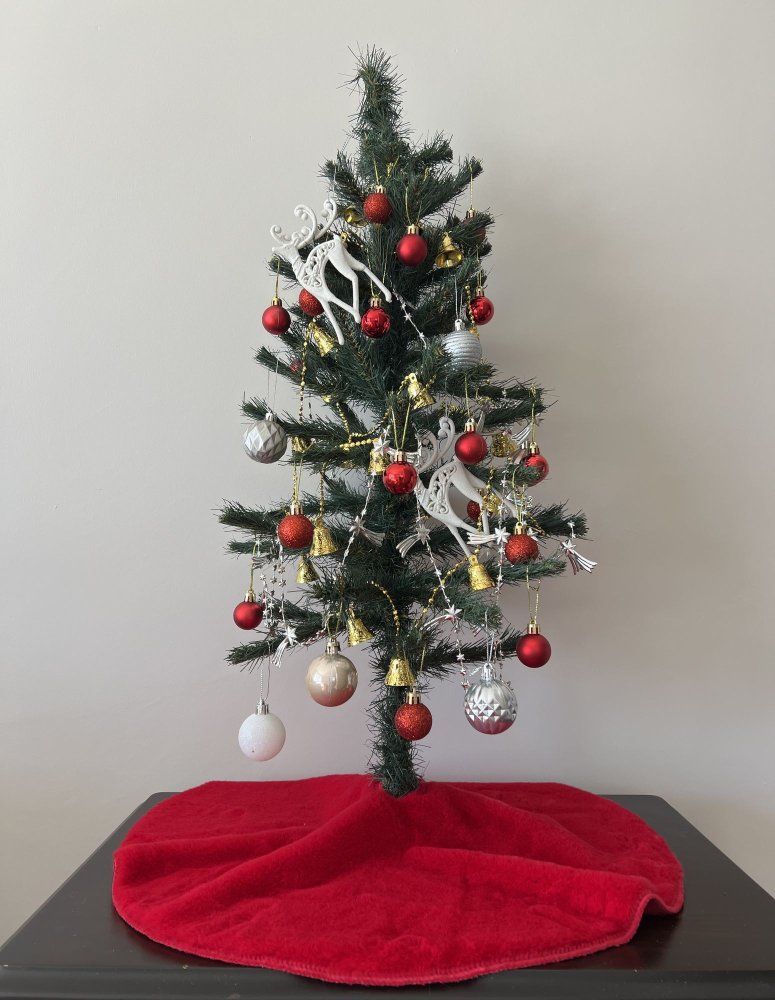 Christmas Tree Rug Pelush Christmas - Red (obrázek 3)