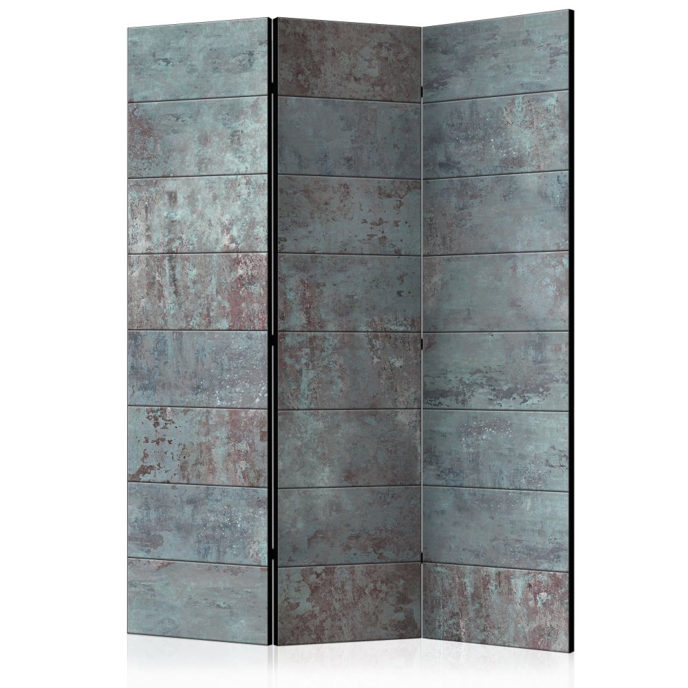 Paraván Turquoise Concrete Dekorhome 135x172 cm (3-dílný)