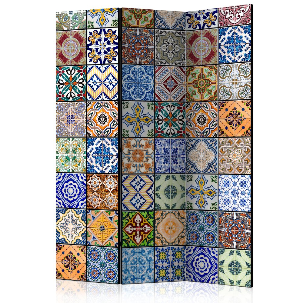 Paraván Colorful Mosaic Dekorhome 135x172 cm (3-dílný),Paraván Colorful Mosaic Dekorhome 135x172 cm 