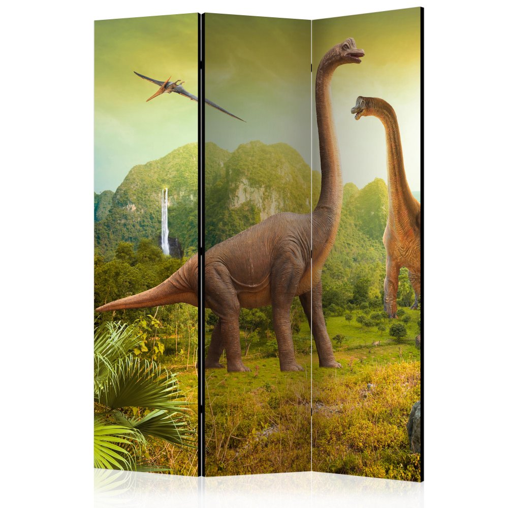 Paraván Dinosaurs Dekorhome 135x172 cm (3-dílný)