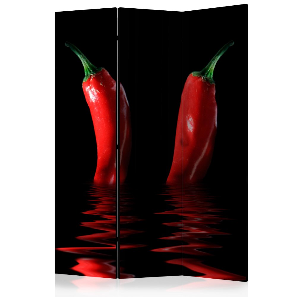 E-shop Paraván Chili pepper  135x172 cm (3-dílný),Paraván Chili pepper  135x172 cm (3-dílný)