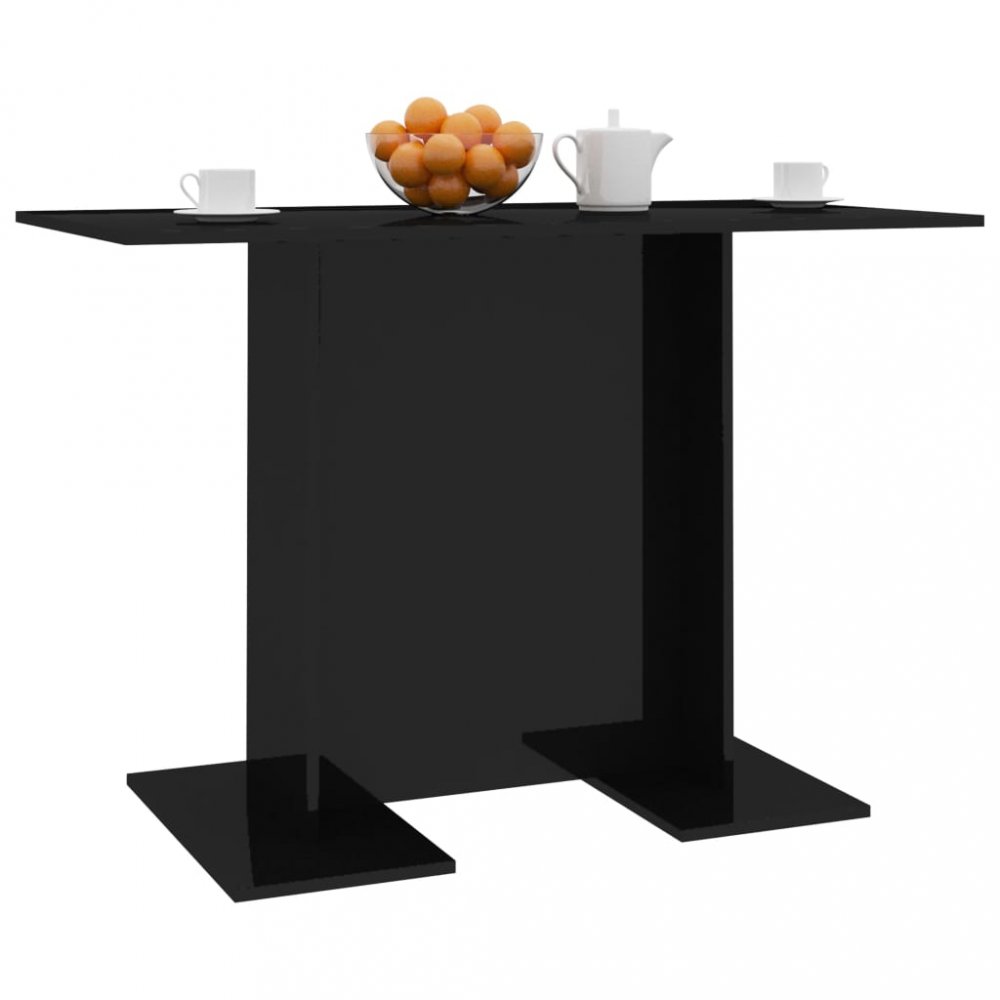 Jídelní stůl 110x60 cm Dekorhome Černá lesk