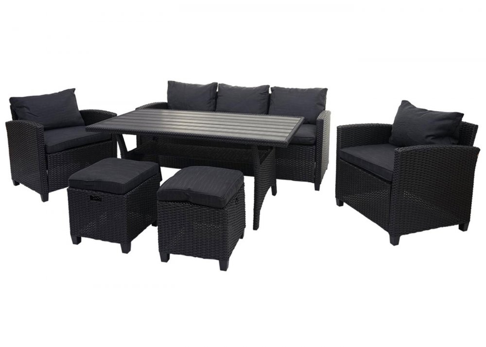 Zahradní sedací souprava 4 ks Hnědá Obrázek