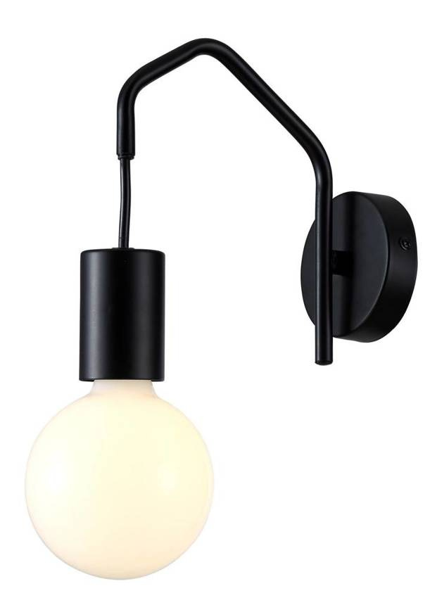 Basso nástěnné svítidlo 1x40w E27 černá matná Obrázek