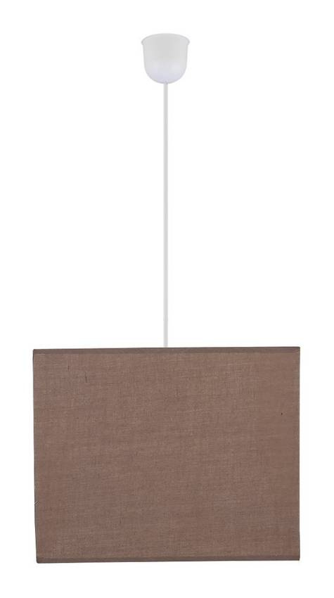Hnědá čtvercová závěsná lampa Basic