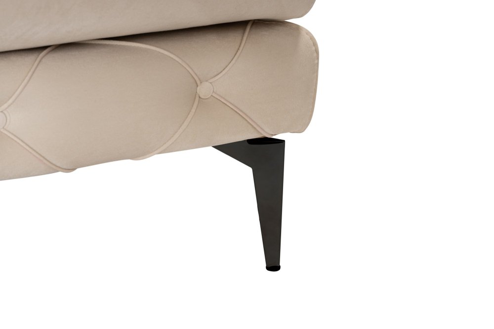 Rohová sedací souprava Como Eco Right - Beige, Black (obrázek 5)