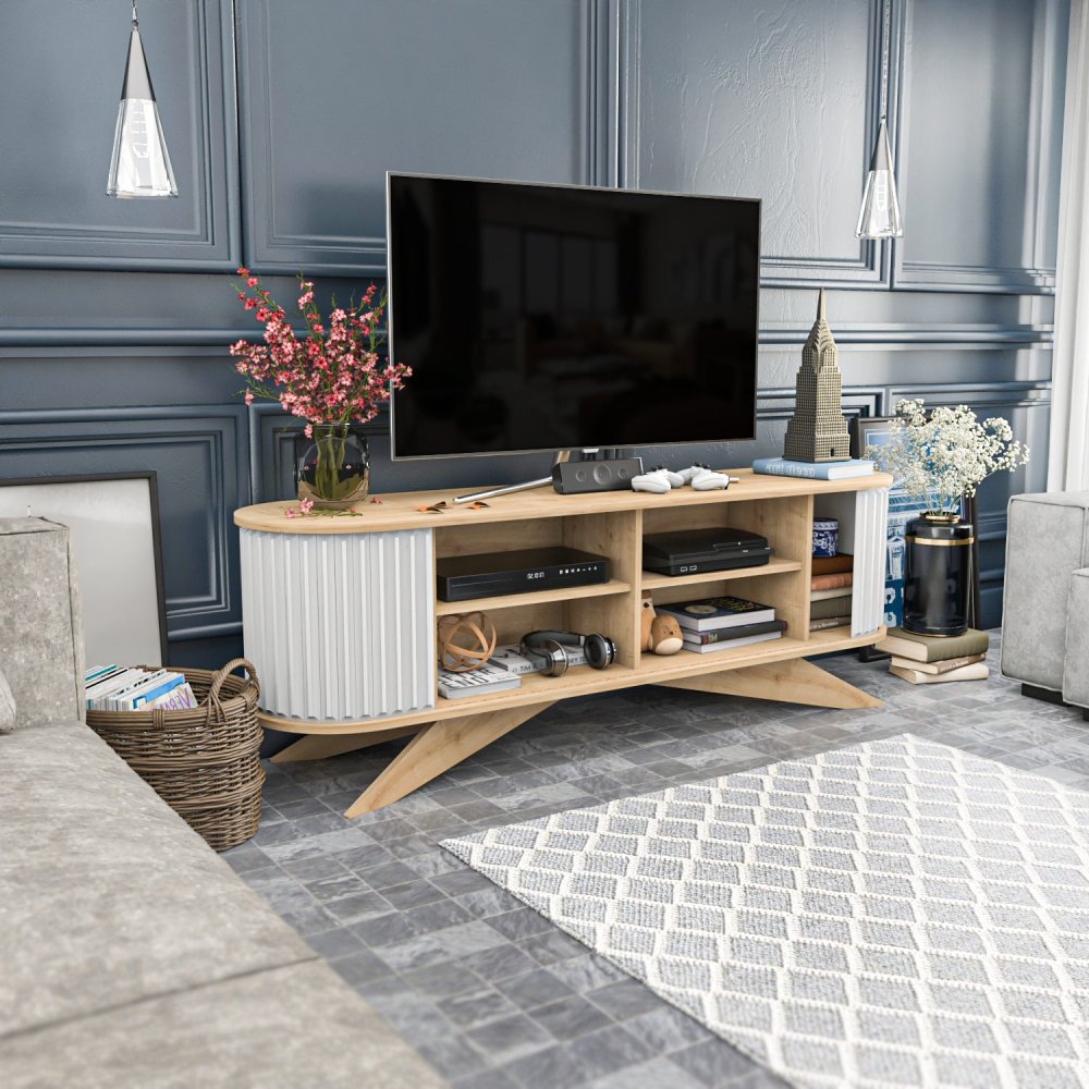 TV stolek Stor - Sapphire, White (obrázek 8)