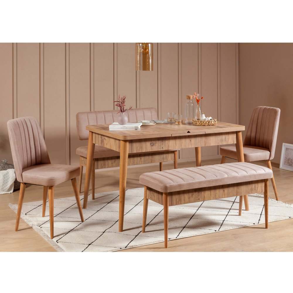 Lavice Vina Bench Atlantic Pine, Stone (obrázek 6)